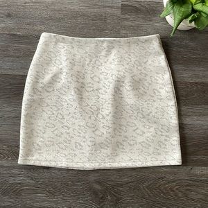 ALTAR’D State Neutral Mini Skirt Leopard Print